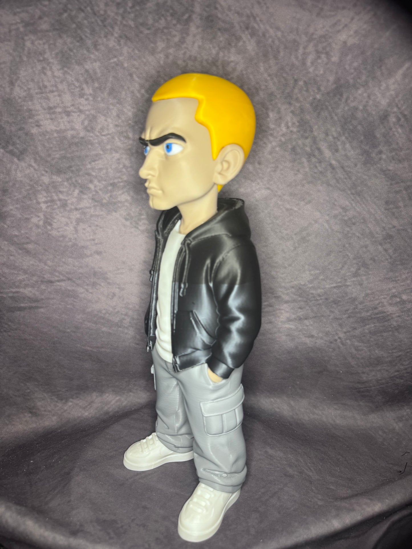 Eminem Inspired 3D Printed Collectible Figure – 32cm Streetwear Display Statue