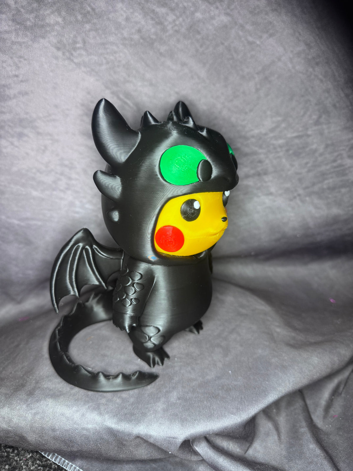 Toothless x Pikachu Inspired Mashup Figure – 18cm 3D Printed Collectible