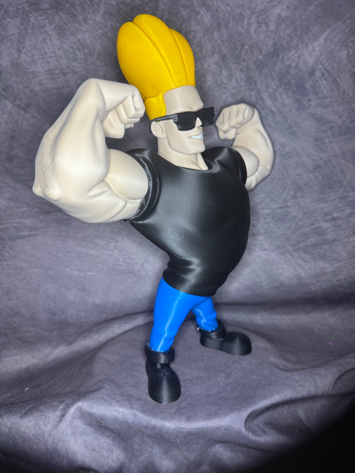 Johnny Bravo Inspired 3D Printed Figure – 32cm Collectible