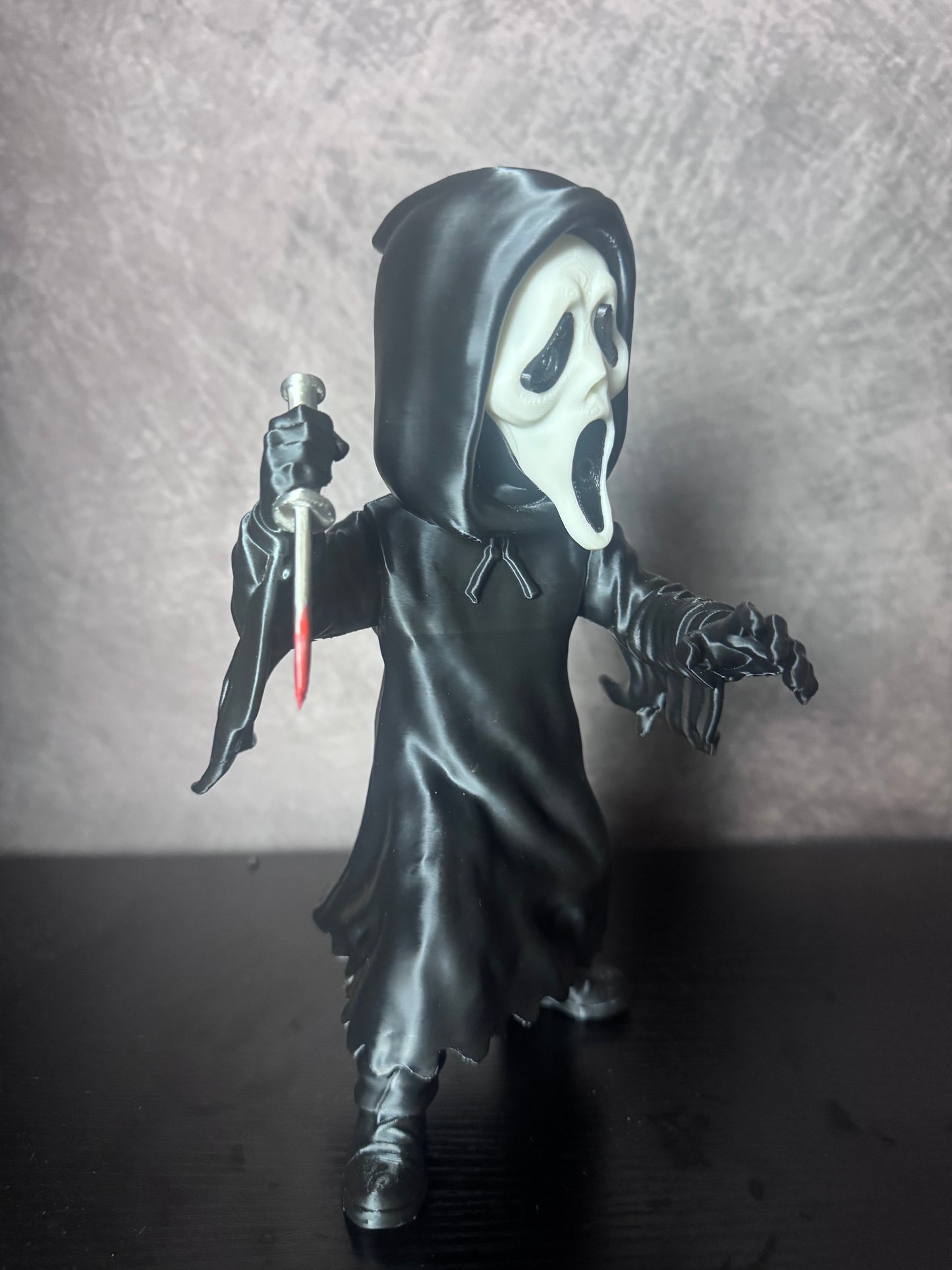 Ghost Face Horror Figure – 25cm Tall | 3D Printed Collectible Display Statue