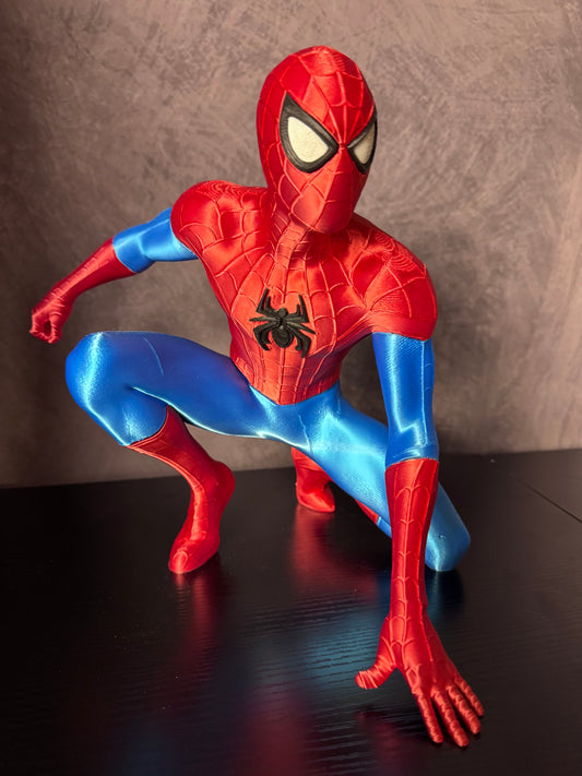 Spider-Man Collector Statue – Large Silk PLA Display Model (29cm Tall)