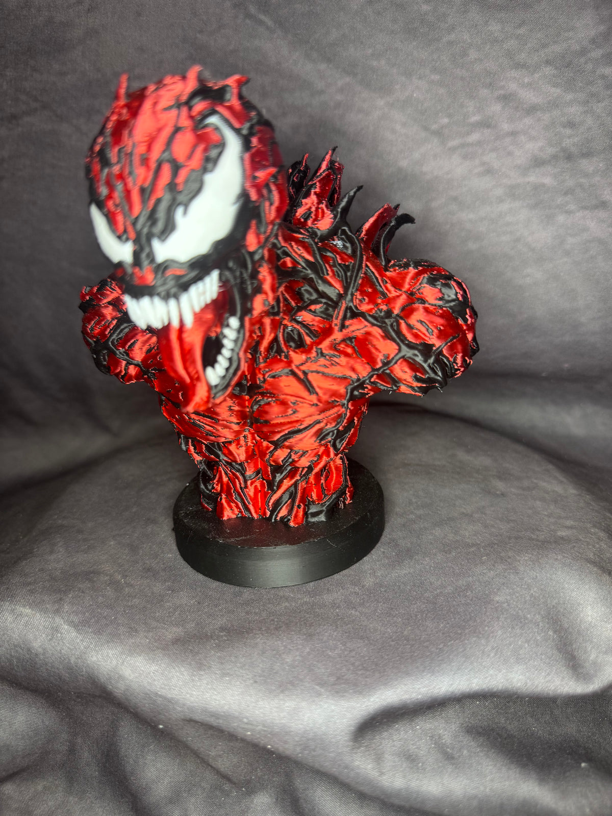 Venom Inspired 3D Printed Bust – 14cm Silk PLA Collectible