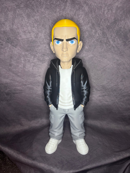 Eminem Inspired 3D Printed Collectible Figure – 32cm Streetwear Display Statue
