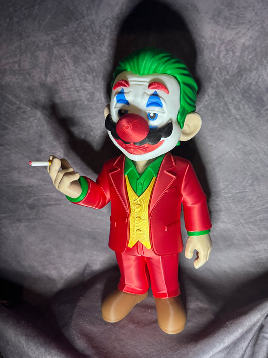 Joker Mario Mashup Figure – 36cm Tall Custom 3D Printed Collectible Display Model