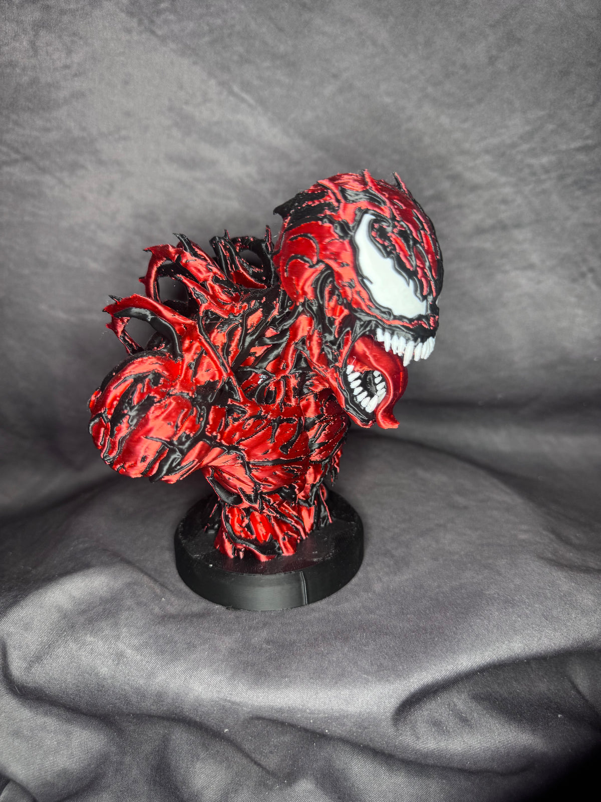 Venom Inspired 3D Printed Bust – 14cm Silk PLA Collectible