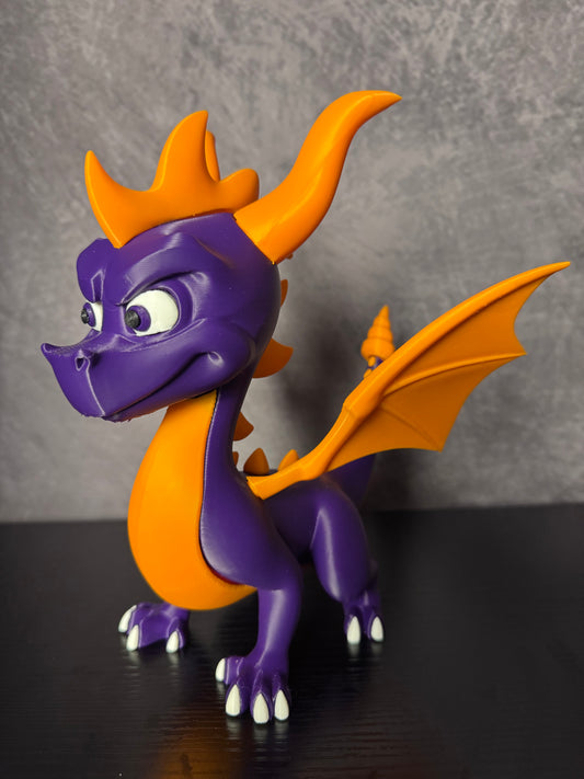 Spyro the Dragon Collectible Figure – Large 21cm 3D Printed Display Model